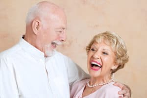 Smiling Seniors with Dentures Raleigh NC